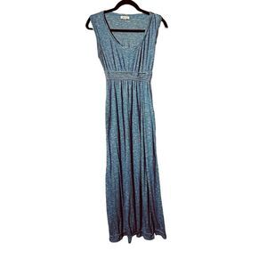 Max Studio Sleeveless Blue And White Maxi Dress Sz M